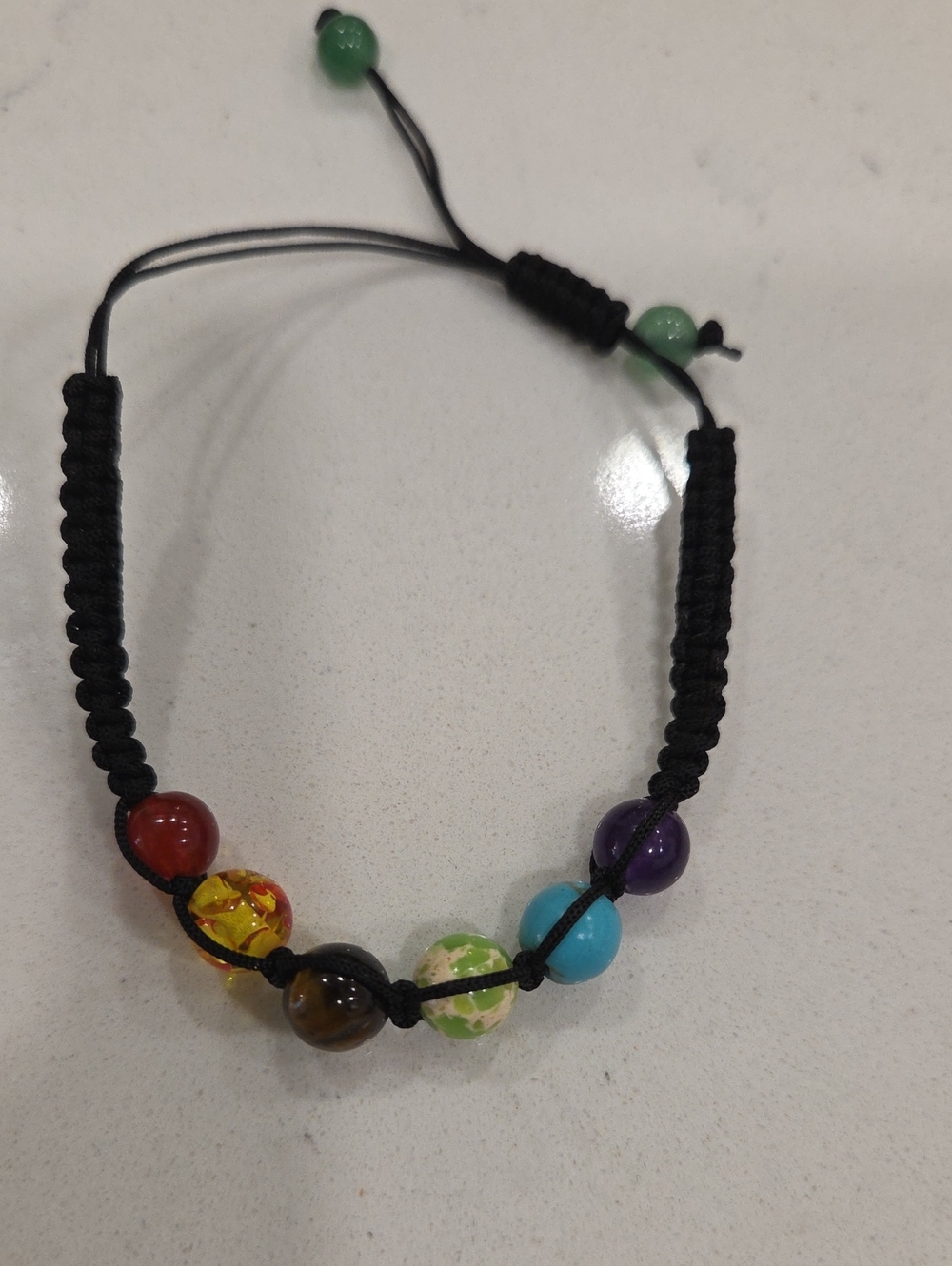 Multicolor Beaded Macrame Bracelet - Adjustable Women’s Bracelet